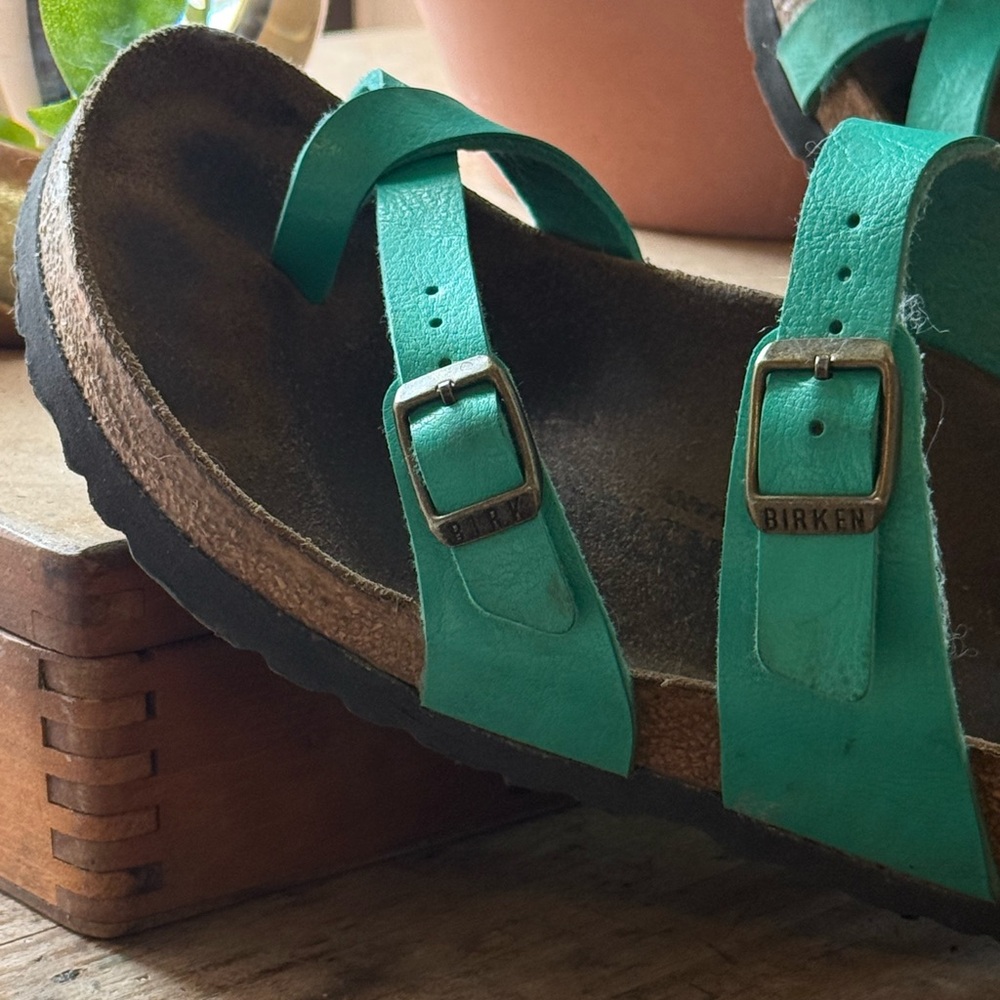 Turquoise Mayari Birkenstocks Sandals
